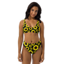 Two-Piece High-Waisted Bikini - Sunflowers