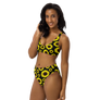 Two-Piece High-Waisted Bikini - Sunflowers