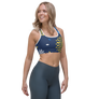 Sports Bra - Floral Blue