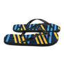 Flip Flops - Blue and Yellow Stripes