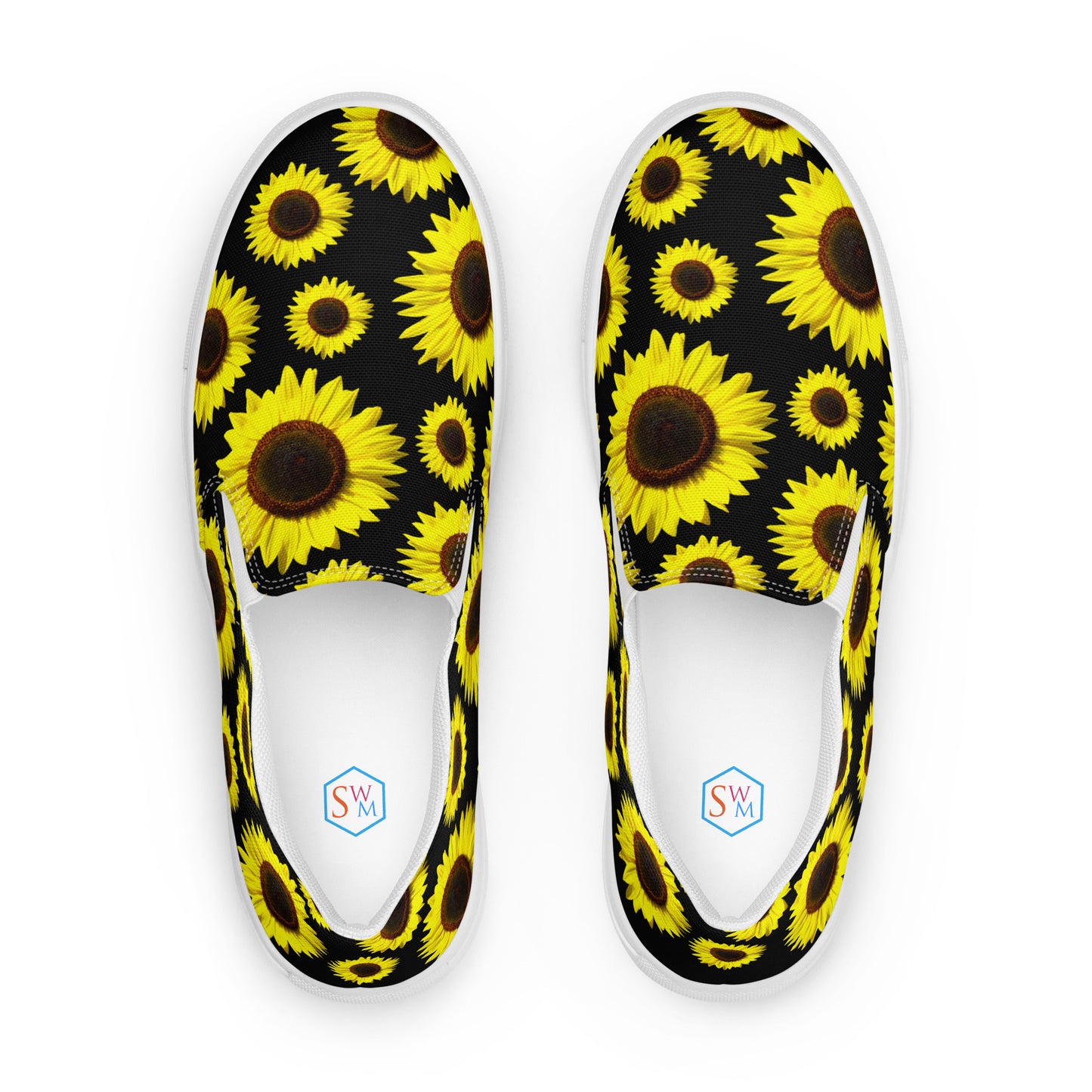 Women’s slip-on canvas shoes - Sunflowers