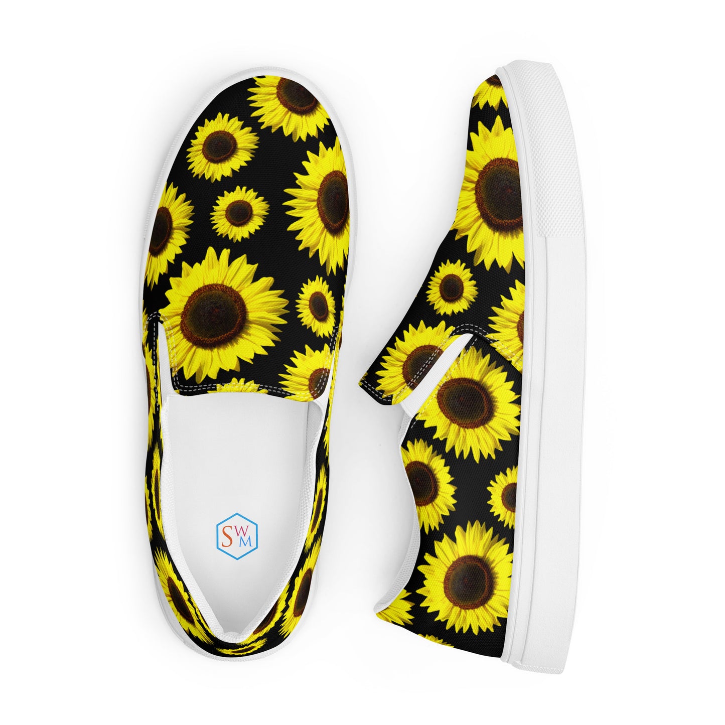 Women’s slip-on canvas shoes - Sunflowers