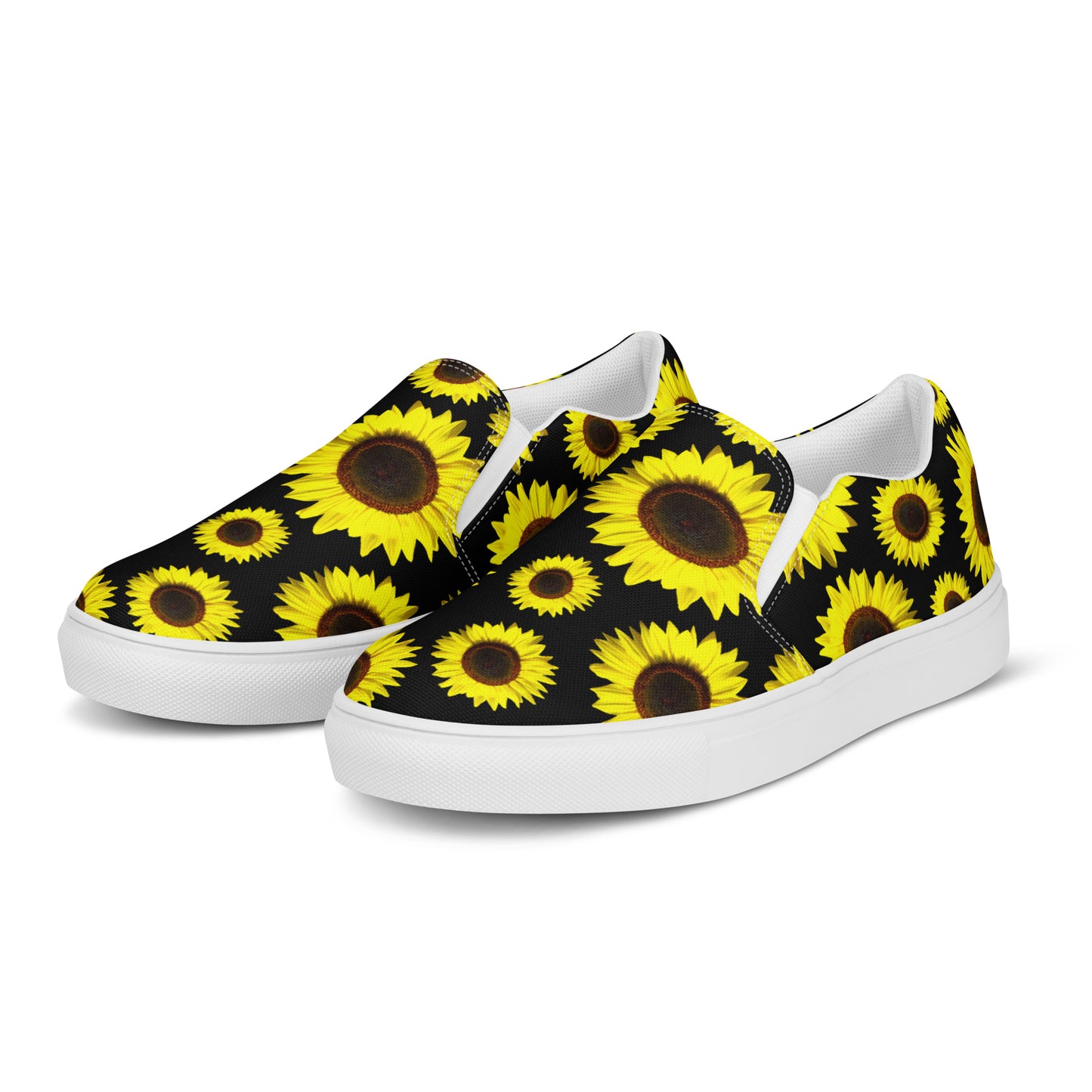 Women’s slip-on canvas shoes - Sunflowers